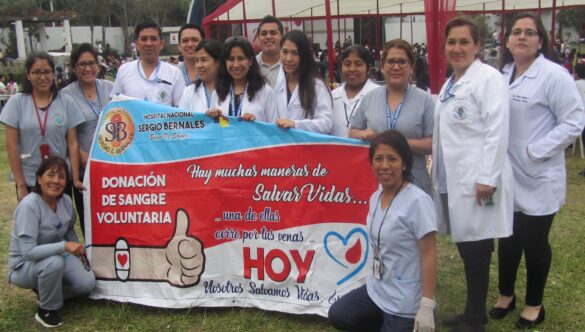 Hospital Sergio Bernales se hizo presente en la Gran  Campaña Voluntaria de Donación de Sangre