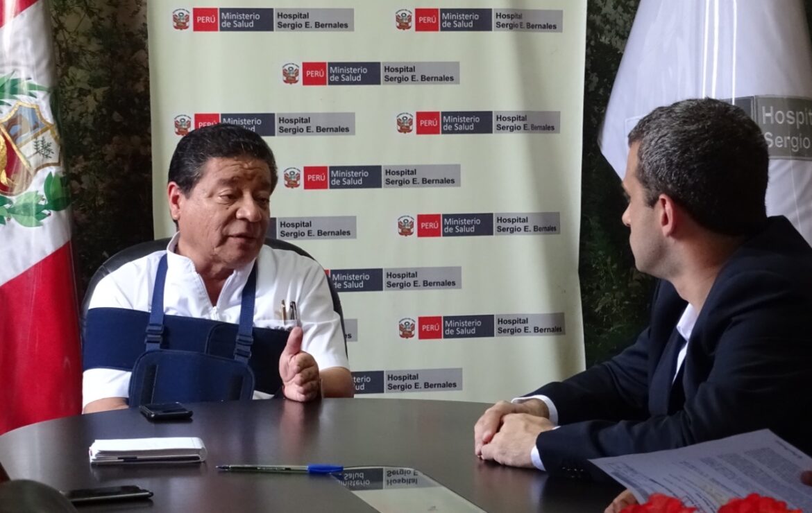 Hospital Nacional Sergio E. Bernales recibió la visita del Embajador de Venezuela en el Perú