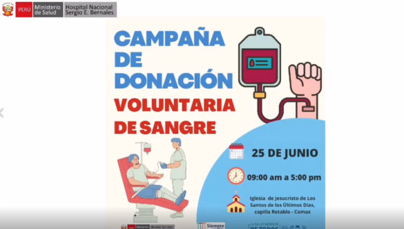 SÚMATE A LA CAMPAÑA DE DONACIÓN VOLUNTARIA DE SANGRE